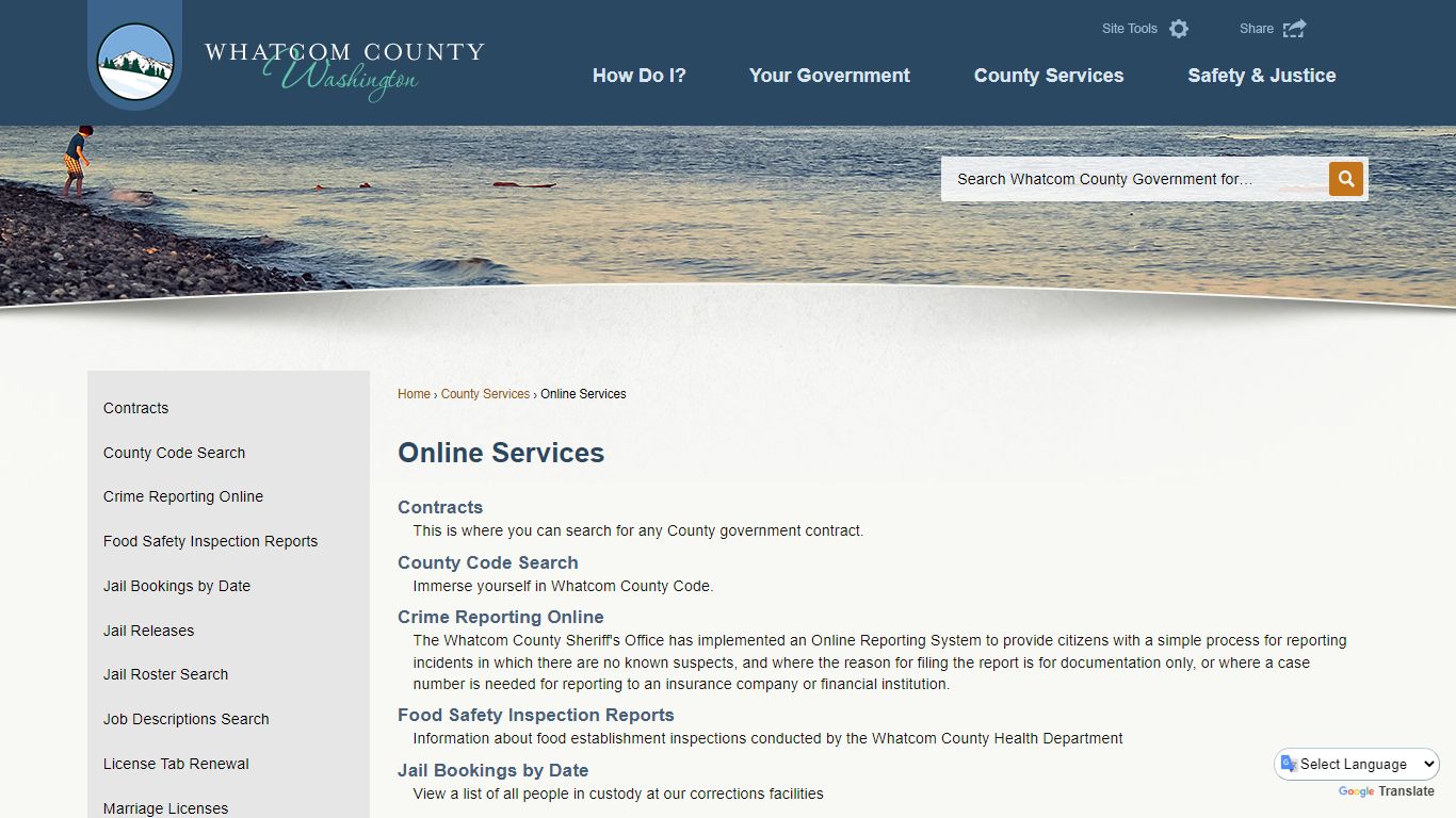 Online Services | Whatcom County, WA - Official Website
